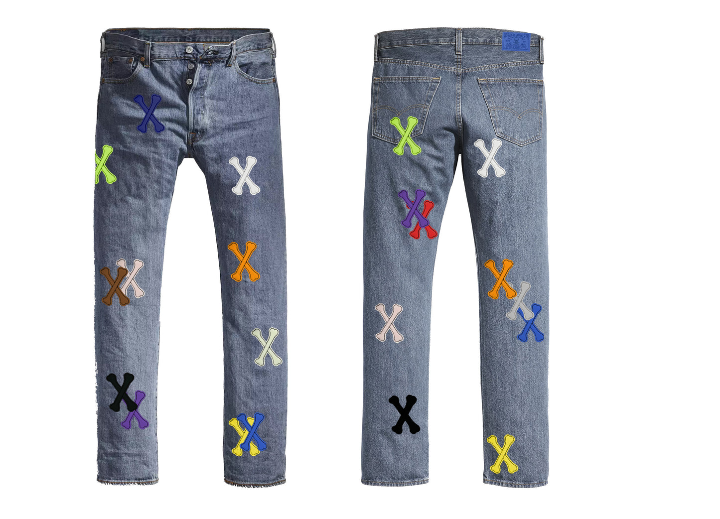 CrossBone Denim Jeans