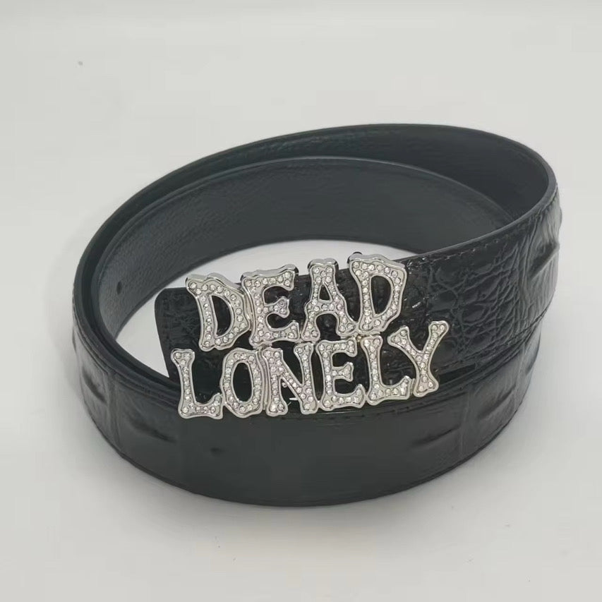 DEADLONELY Crocodile Belt (RHINESTONE)