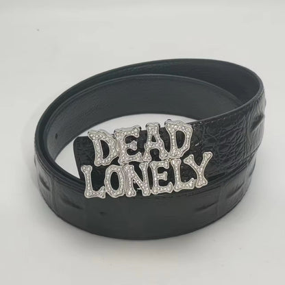 DEADLONELY Crocodile Belt (RHINESTONE)