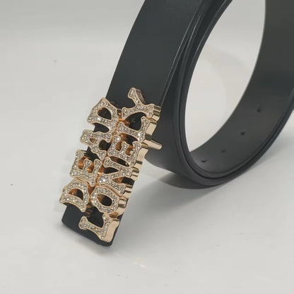 DEADLONELY Crocodile Belt (RHINESTONE)