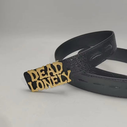 DEADLONELY Crocodile Belt (PLAIN)