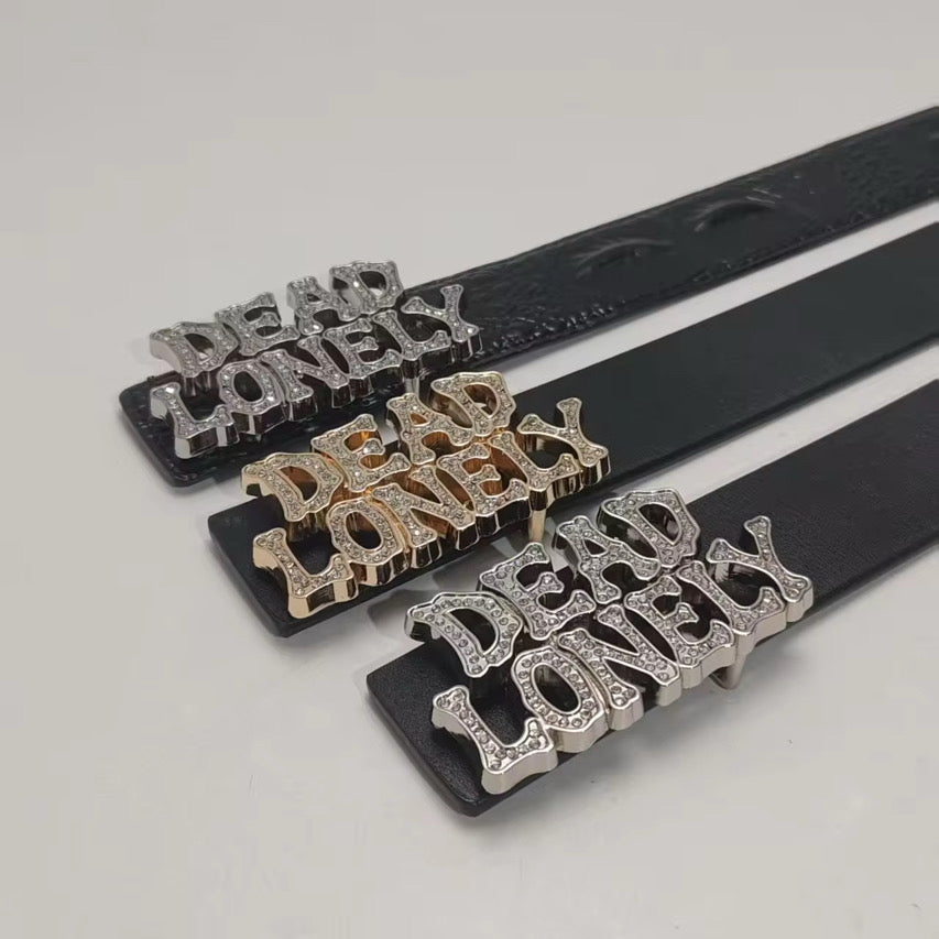 DEADLONELY Crocodile Belt (RHINESTONE)