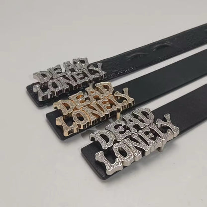 DEADLONELY Crocodile Belt (RHINESTONE)