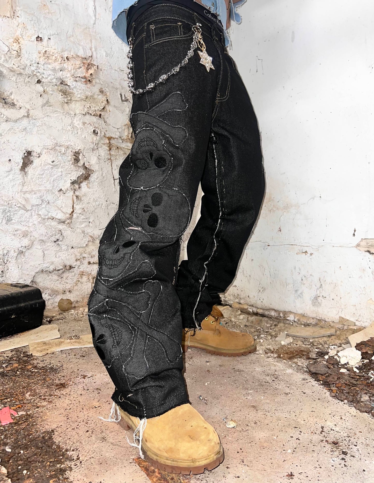 Black Out Baggy Pants