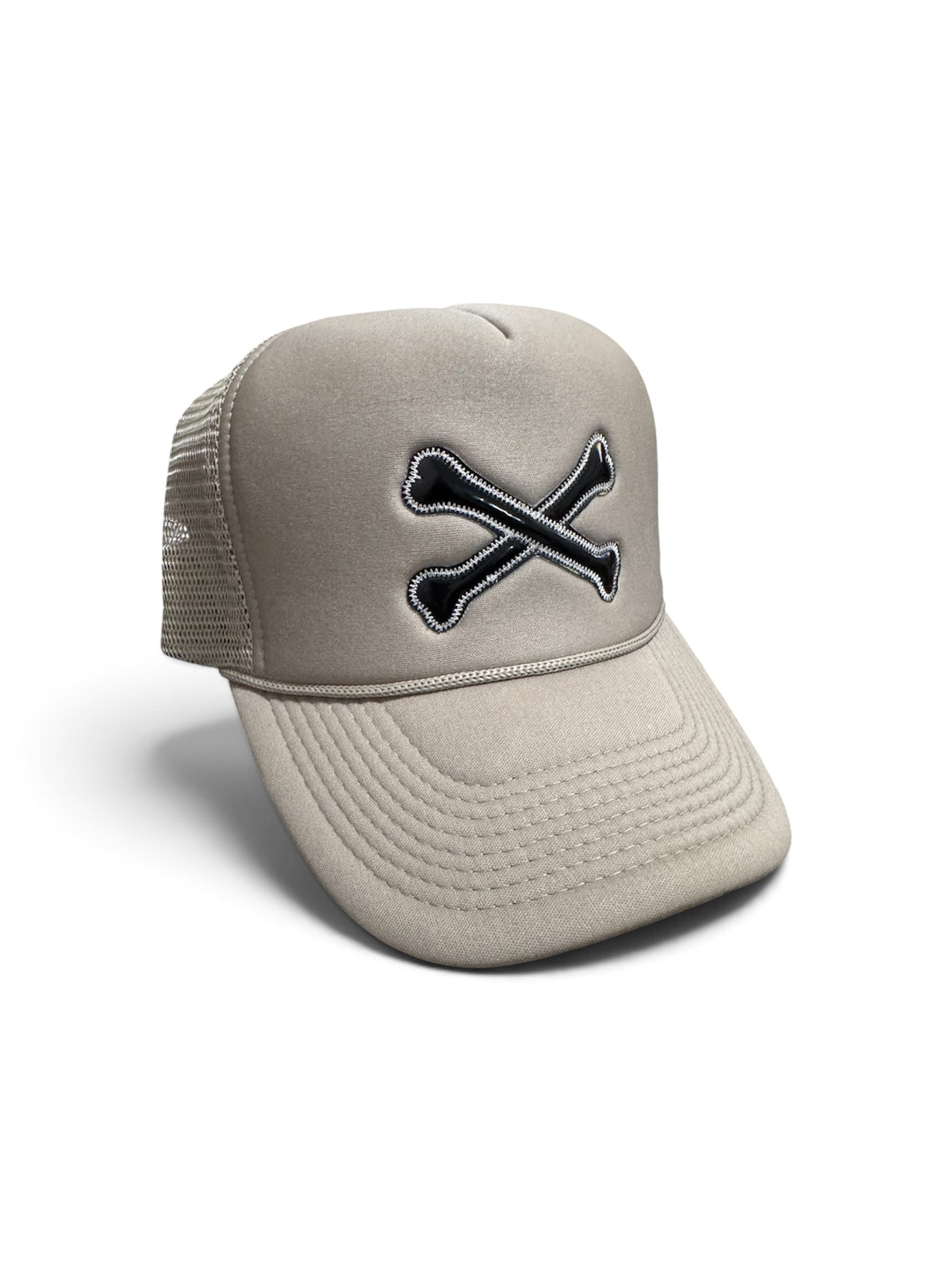 DeadLonely Leather Bone Trucker Hat