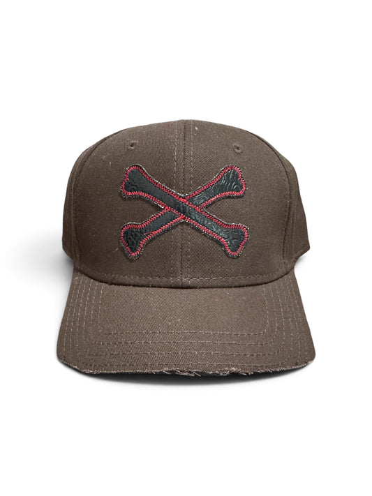DeadLonely Leather Bone Trucker Hat