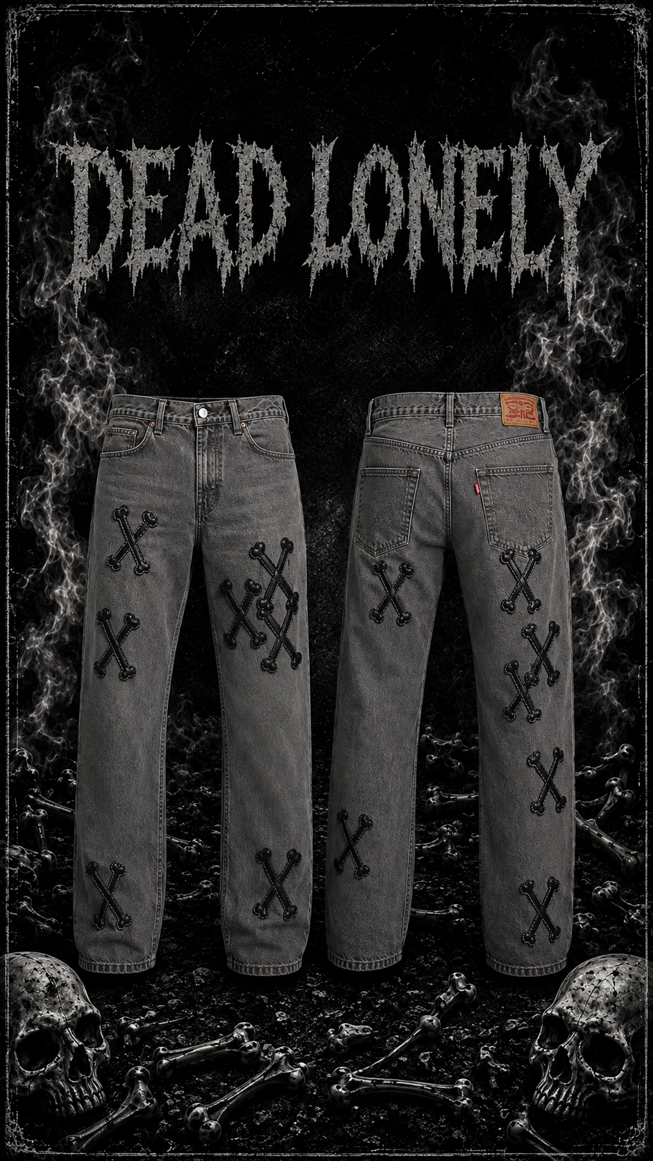 Iron Stone CrossBone Jeans