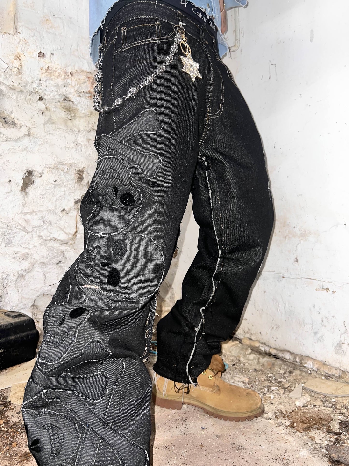 Black Out Baggy Pants