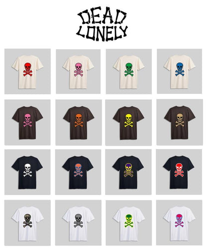 DEADLONELY Skull and Bones T-shirt