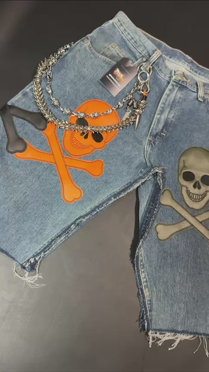 Deadlonely Skull & Bonez Jorts (Undefeated 4's Colorway)